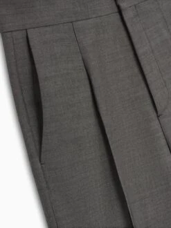 Fear Of God Double Cotton Wool Wide Leg Trousers -Fearless Fashion House FG840 399DFW SINGLE PLEAT WIDE LEG TROUSERS TITANIUM 3