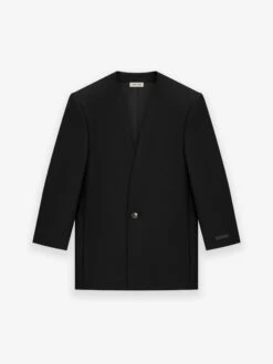 Fear Of God Wool Gabardine Lapelless Suit Jacket