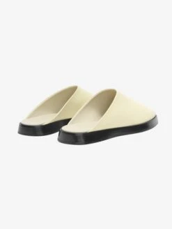 Fear Of God Backless Mule -Fearless Fashion House FG880 115FLT BACKLESS MULE LEMON CREAM 3