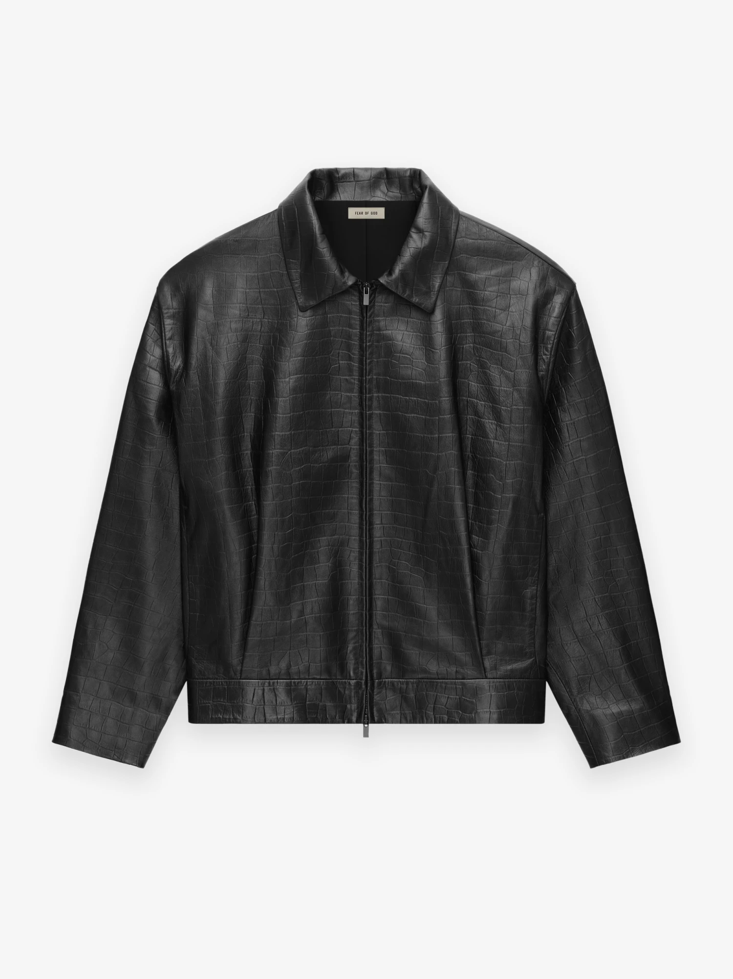 Fear Of God Crocodile Embossed Leather Jacket 4 Fear Of God Crocodile Embossed Leather Jacket - Image 2