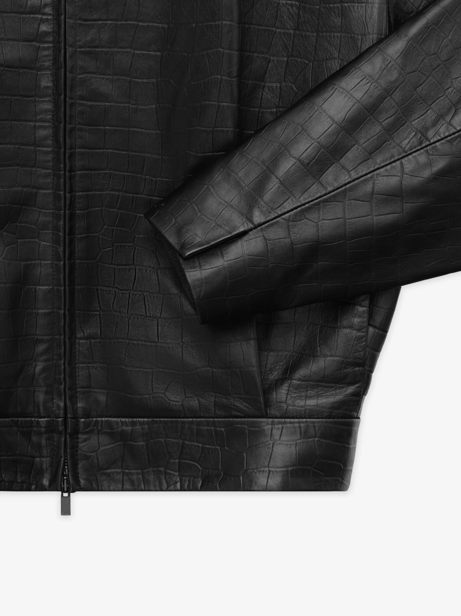 Fear Of God Crocodile Embossed Leather Jacket 7 Fear Of God Crocodile Embossed Leather Jacket - Image 5