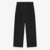 Fear Of God Pintstripe Drawstring Wide Leg Pant -Fearless Fashion House FGE240 407TSWV DRAWSTRING WIDE LEG PANT BLACK STRIPED 1