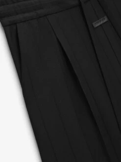 Fear Of God Pintstripe Drawstring Wide Leg Pant -Fearless Fashion House FGE240 407TSWV DRAWSTRING WIDE LEG PANT BLACK STRIPED 3