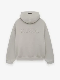 Fear Of God Eternal Half Zip Hoodie 6 Fear Of God Eternal Half Zip Hoodie -Fearless Fashion House FGE250 51311FLC ETERNALHALFZIPHOODIE DOVEGREY 2