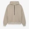 Fear Of God Cotton Cashmere Fleece Half Zip Hoodie