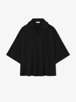 Fear Of God Virgin Wool Polo Shirt -Fearless Fashion House FullZipSsShirt FG25FW60 602BOW 001 Black 1