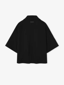 Fear Of God Virgin Wool Polo Shirt -Fearless Fashion House FullZipSsShirt FG25FW60 602BOW 001 Black 2