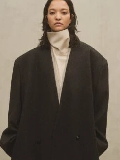 Fear Of God Military Wool Long Relaxed Lapelless Blazer