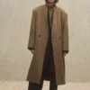 Fear Of God Melton Wool Lapelless Coat -Fearless Fashion House HOVER PDP.MELTONWOOLLAPELLESSOVERCOAT.WOOD .FG24FW30 624MEL