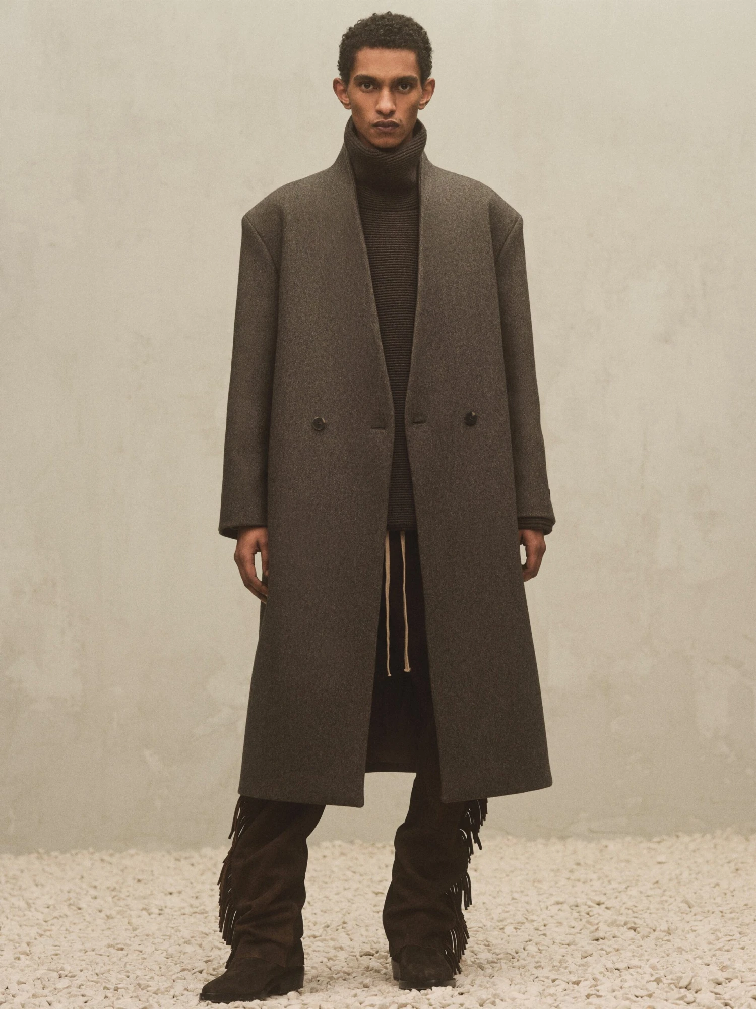 Fear Of God Military Wool Lapelless Coat 3 Fear Of God Military Wool Lapelless Coat