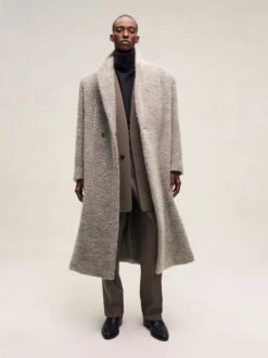 Fear Of God Wool Boucle Stand Collar Overcoat
