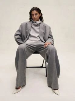 Fear Of God Wool Canvas Cropped Relaxed Blazer 11 Fear Of God Wool Canvas Cropped Relaxed Blazer -Fearless Fashion House HOVER PDP WoolCanvasCroppedBlazer darkgreyheather FG24FW60 682WCA 064