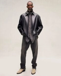 Fear Of God Vented Denim Shirt -Fearless Fashion House LeatherRiderJacket.Black 80d5574f f960 4f3c 9468 d89f999ee81c