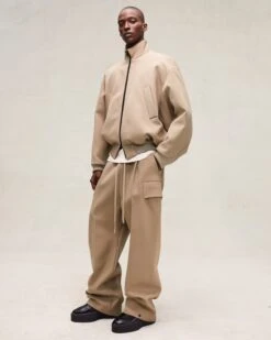 Fear Of God Weighted Twill Wide Leg Cargo Pants 9 Fear Of God Weighted Twill Wide Leg Cargo Pants -Fearless Fashion House PDP TOP BOTTOM WeightedTwillBomber DuneandCargoPant Dune