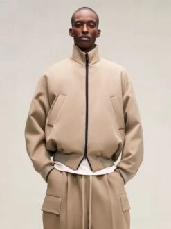 Fear Of God Weighted Twill Bomber -Fearless Fashion House PDP WeightedTwillBomberJacket Dune FG24FW30 638WCT 260