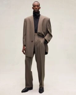 Fear Of God Wool Gabardine 8th Trouser -Fearless Fashion House PDP WoolGabardine8thTrouser Wood FG24FW40 643GRB 206