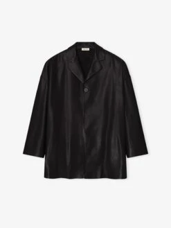 Fear Of God Leather Relaxed Blazer -Fearless Fashion House RelaxedBlazer FG25FW50 510LTH 001 Black 1