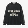 Fear Of God For All People Relaxed Long Sleeve Tee -Fearless Fashion House RelaxedLsFutureTee FG25FW10 10403HWJ 001 Black 1