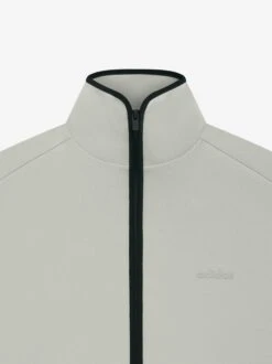 Womens Suede Fleece Track Jacket -Fearless Fashion House S24FOGAW002 WOMENS SUEDE FLEECE TRACK JACKET SESAME 3