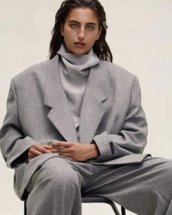 Fear Of God Wool Canvas Cropped Relaxed Blazer